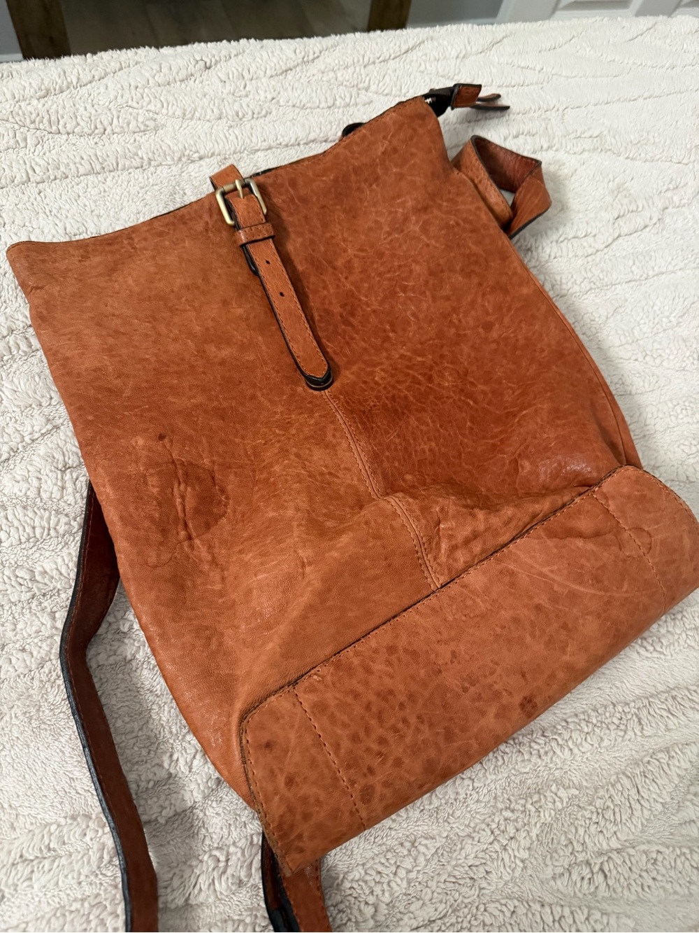 Maxon Tan Leather Backpack - Classic Casual Carry